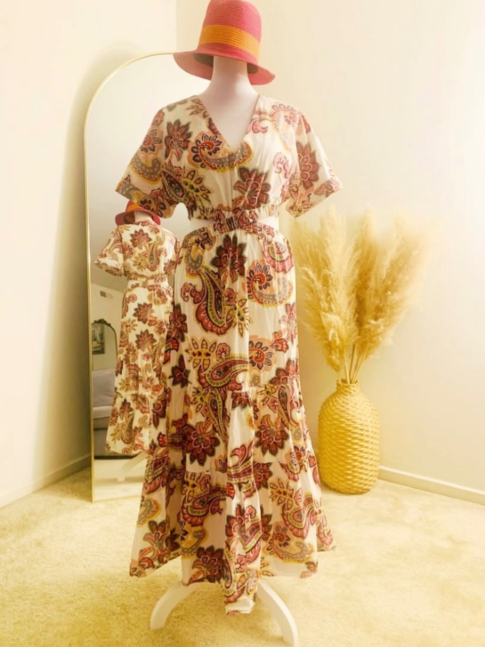 Zara Flower Dress, Cutout Details.